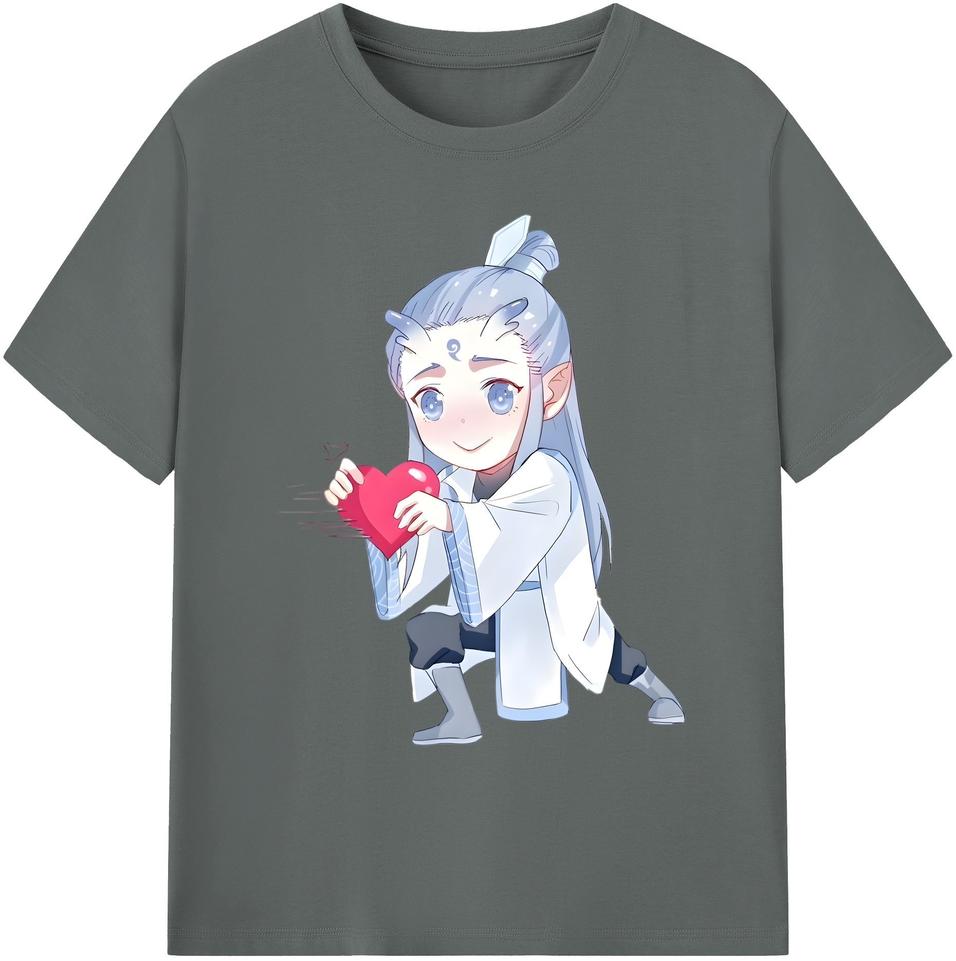（画像用） Ne Zha 2 ナタ 魔童の大暴れ 綿100％ メンズ半袖Tシャツ｜肌触りやわらか＆通気性